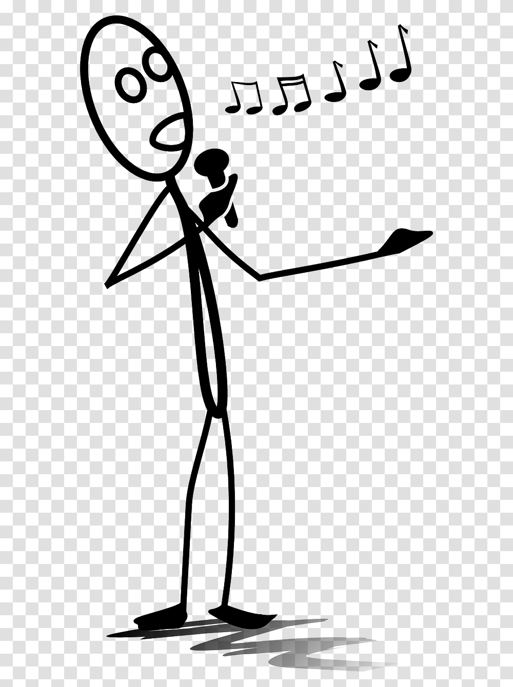 Stick Figure Singing, Lamp, Animal, Silhouette, Insect Transparent Png