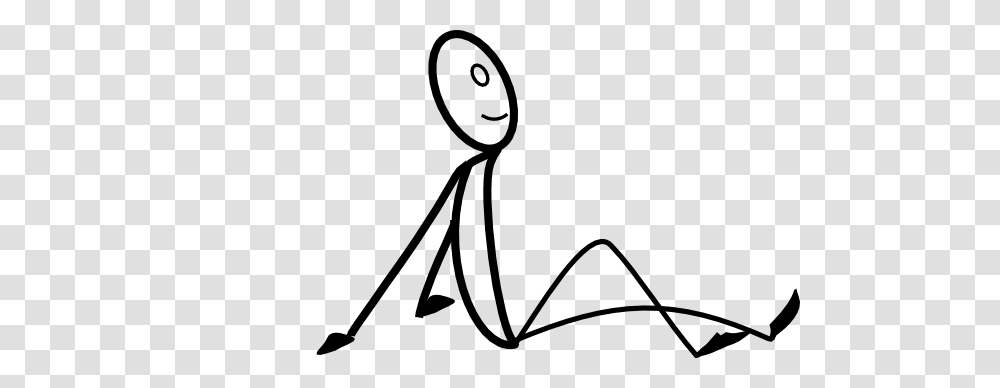 Stick Figure Sit Up Clip Art, Drawing, Doodle Transparent Png