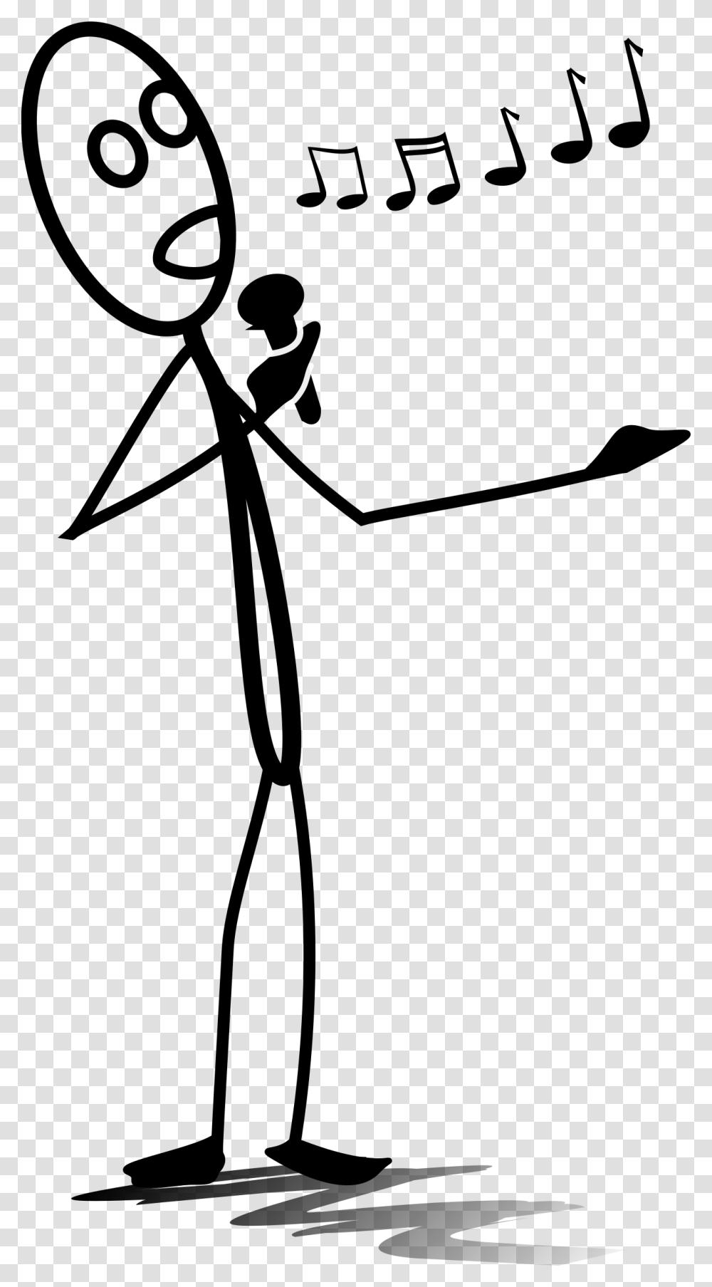Stick Figure Stick Figure Singing, Outdoors, Nature, Astronomy, Outer Space Transparent Png