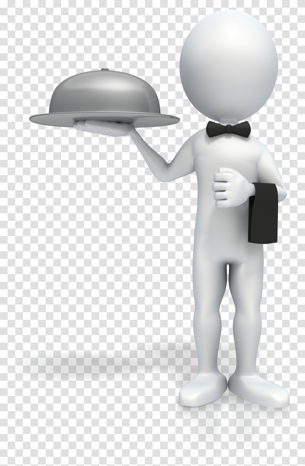 Stick Figure Waiter 1600 Clr 3d Human 3dman, Clothing, Apparel, Hardhat, Helmet Transparent Png