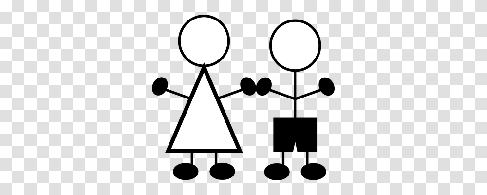 Stick Figures Person, Triangle, Moon, Outdoors Transparent Png