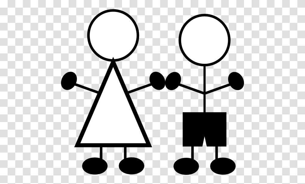 Stick Figures Boy And Girl, Stencil, Lamp, Triangle Transparent Png