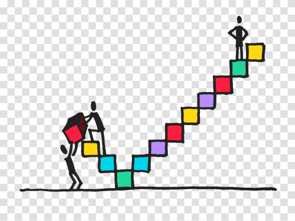 Stick Figures Building A Tick From Small Boxes, Urban, Light Transparent Png