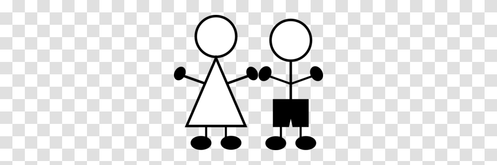 Stick Figures Girl N Boy Clip Art, Moon, Outdoors, Nature, Triangle Transparent Png