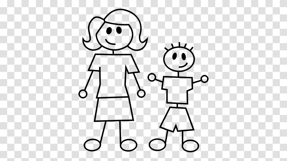 Stick Figures Of Mum And Kid, Gray, World Of Warcraft Transparent Png