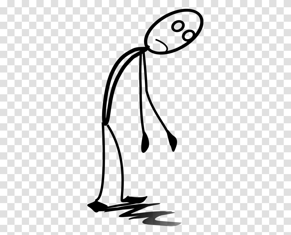 Stick Man Cry Clipart Clip Art Images, Gray, World Of Warcraft Transparent Png