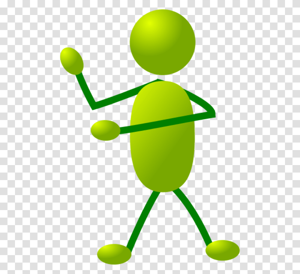 Stick Man Figure Using Arms, Green, Tennis Ball, Sport, Sports Transparent Png