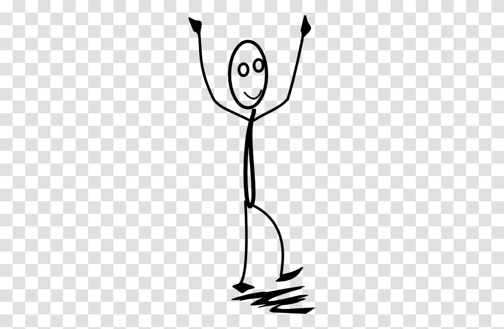 Stick Man Happy Large Size, Cutlery, Lamp, Leisure Activities Transparent Png