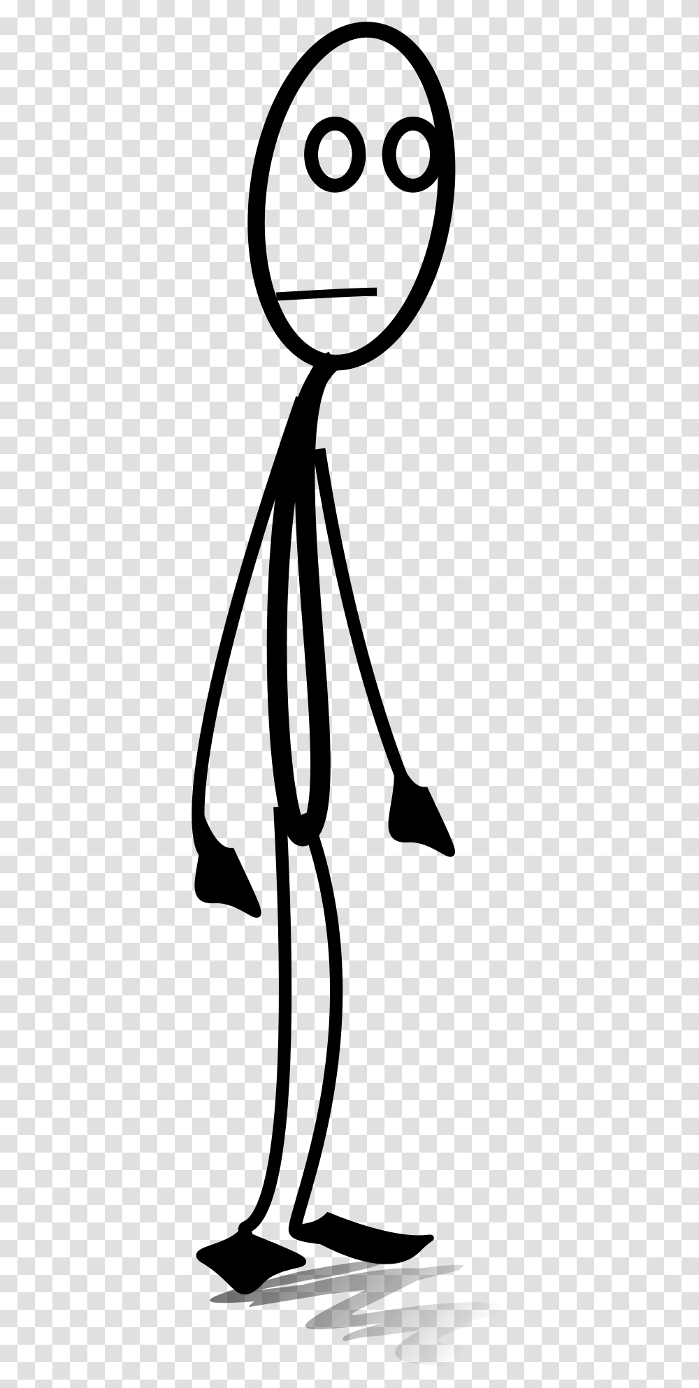Stick Man People Standing Free Picture Stick Figure, Gray, World Of Warcraft Transparent Png