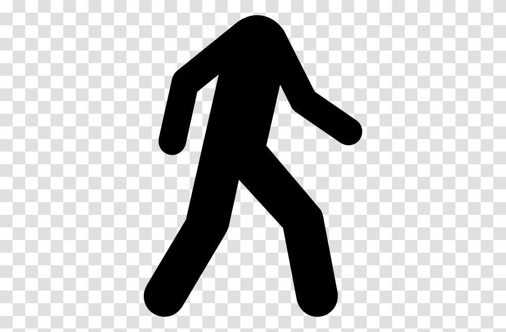 Stick Man Walking Clipart, Pedestrian, Person, Silhouette Transparent Png