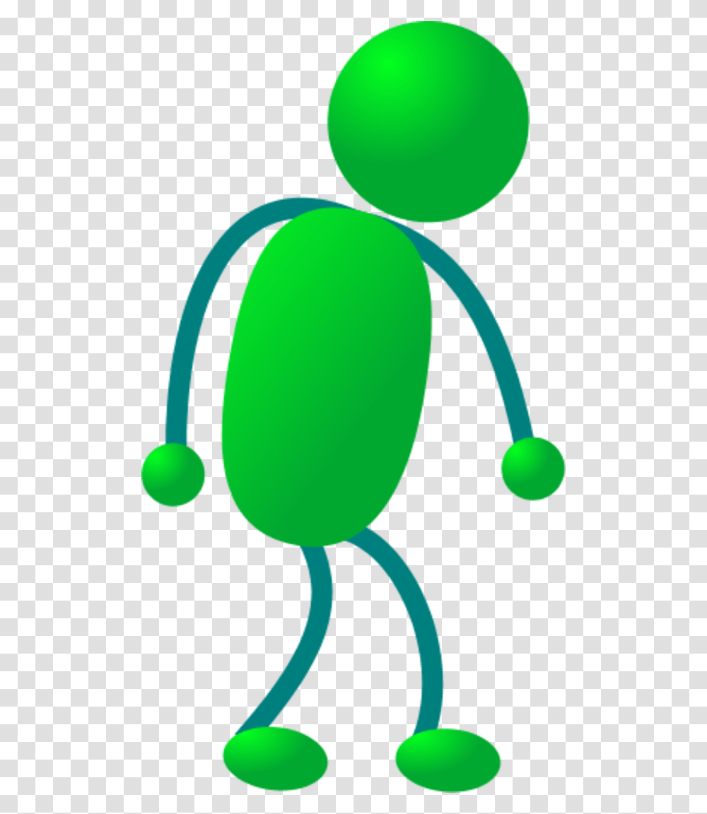 Stick Man Walking, Green, Cushion, Balloon, Plant Transparent Png