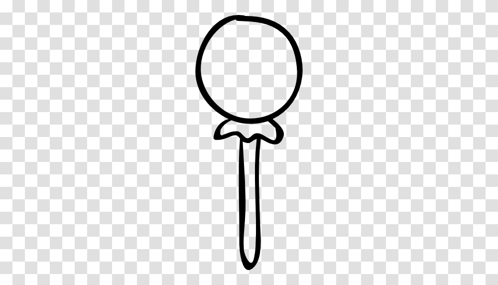 Stick Outline Halloween Lollipop Outlined Ball Candy Food Icon, Gray, World Of Warcraft Transparent Png