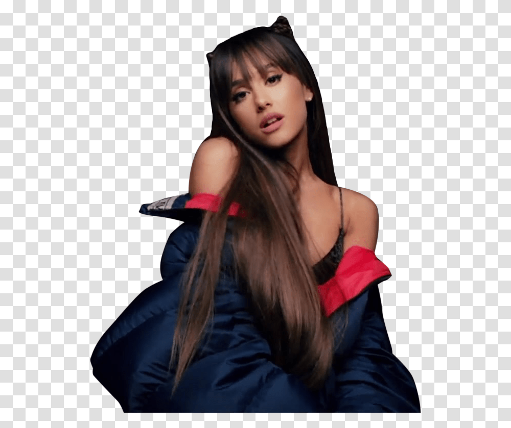 Sticker And Ariana Grande Image Ariana Grande Hair With Bangs, Female, Person, Face Transparent Png