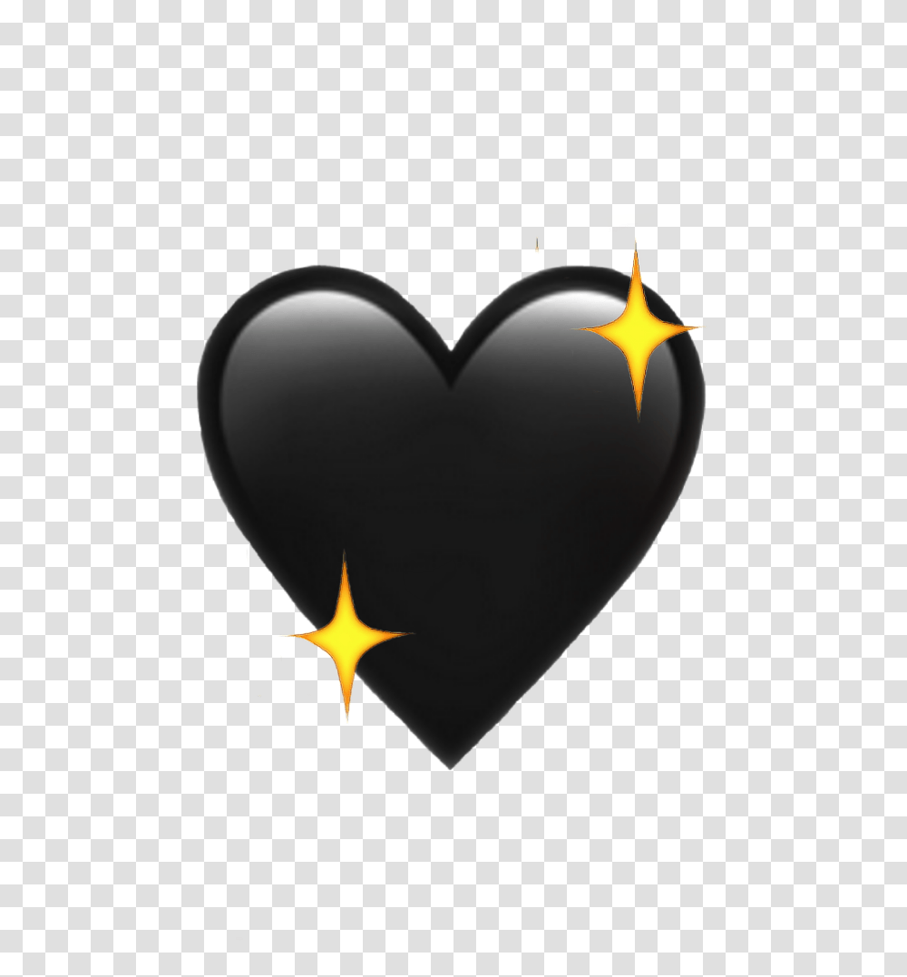 Sticker Black Heart Corazon Negro Depression Heart, Bird, Animal Transparent Png