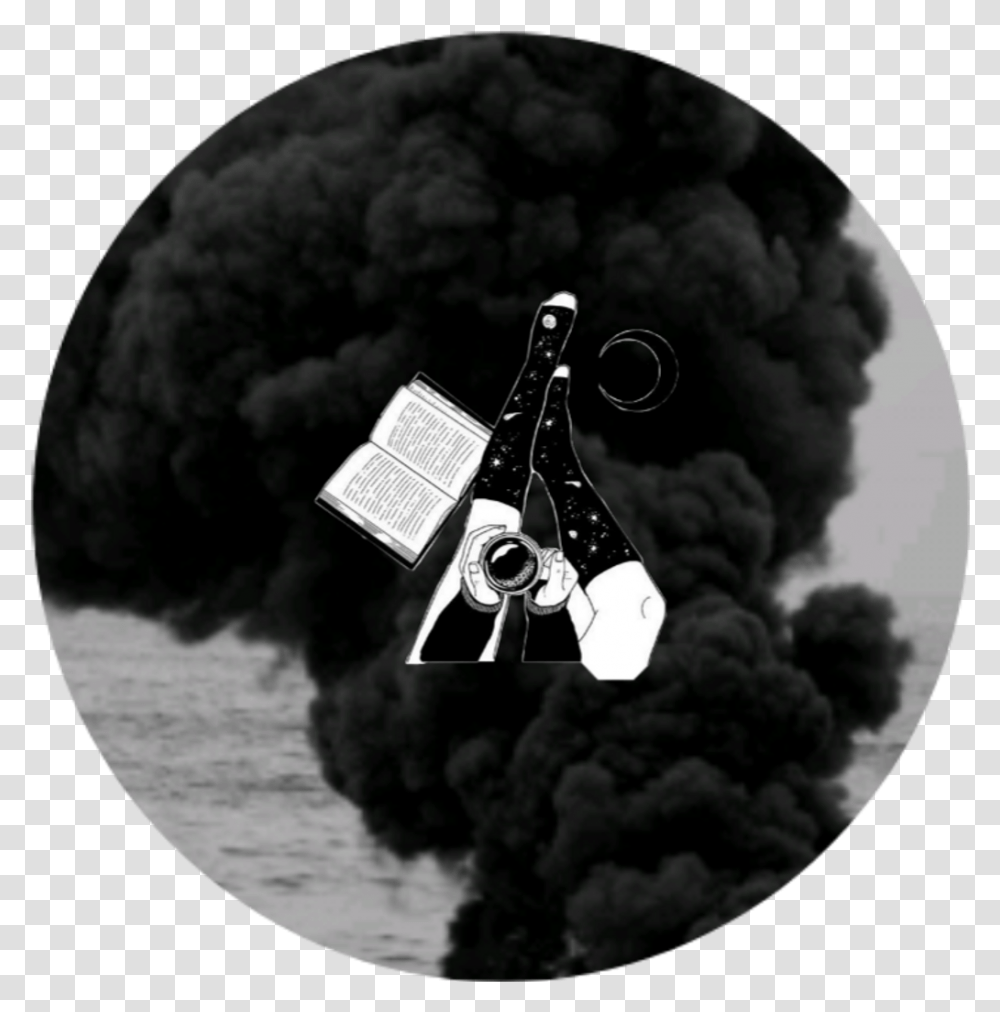 Sticker Black Smoke Bomb, Transportation, Aircraft, Vehicle, Advertisement Transparent Png
