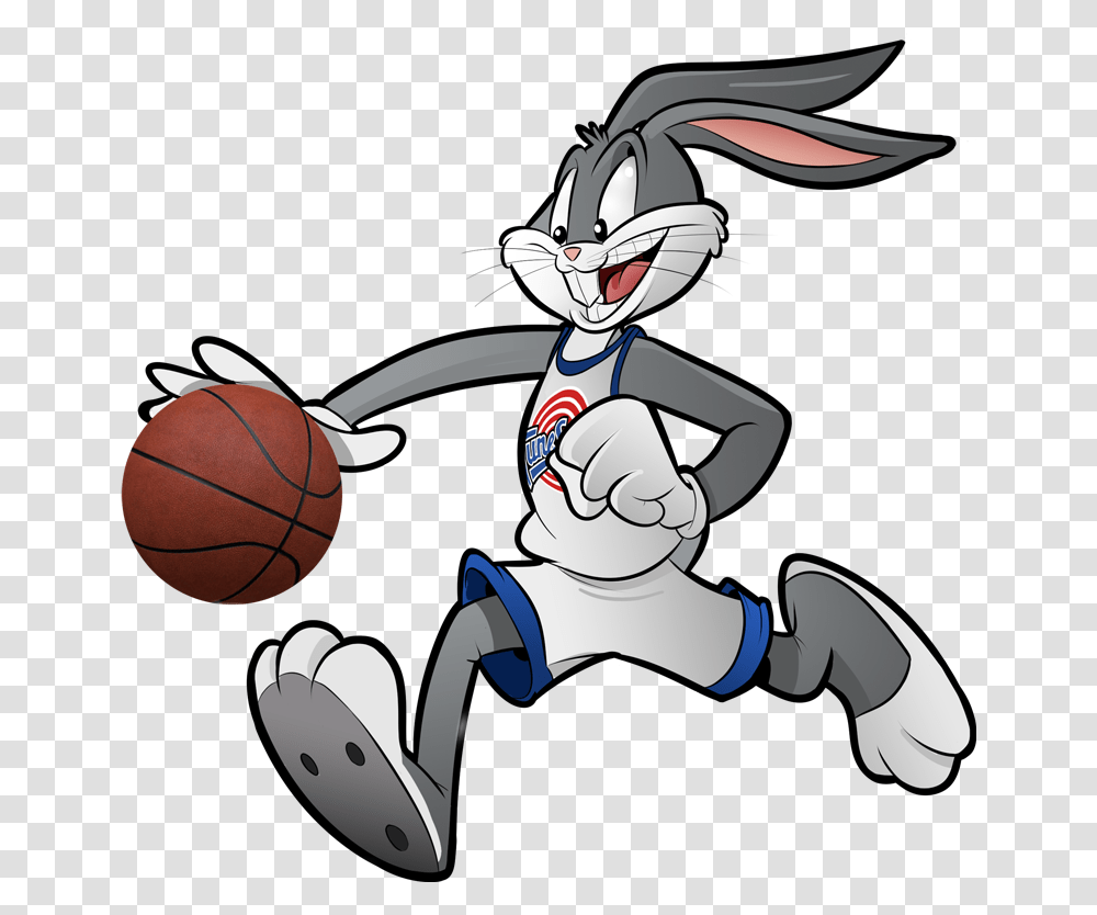 Sticker Bugsbunny Baloncesto Looneytunes Basketball Bugs Bunny Space Jam, Team Sport, Sports, Astronaut Transparent Png
