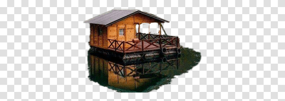 Sticker Building House Reflection Onwater Woodenhouse House, Housing, Nature, Outdoors, Cabin Transparent Png