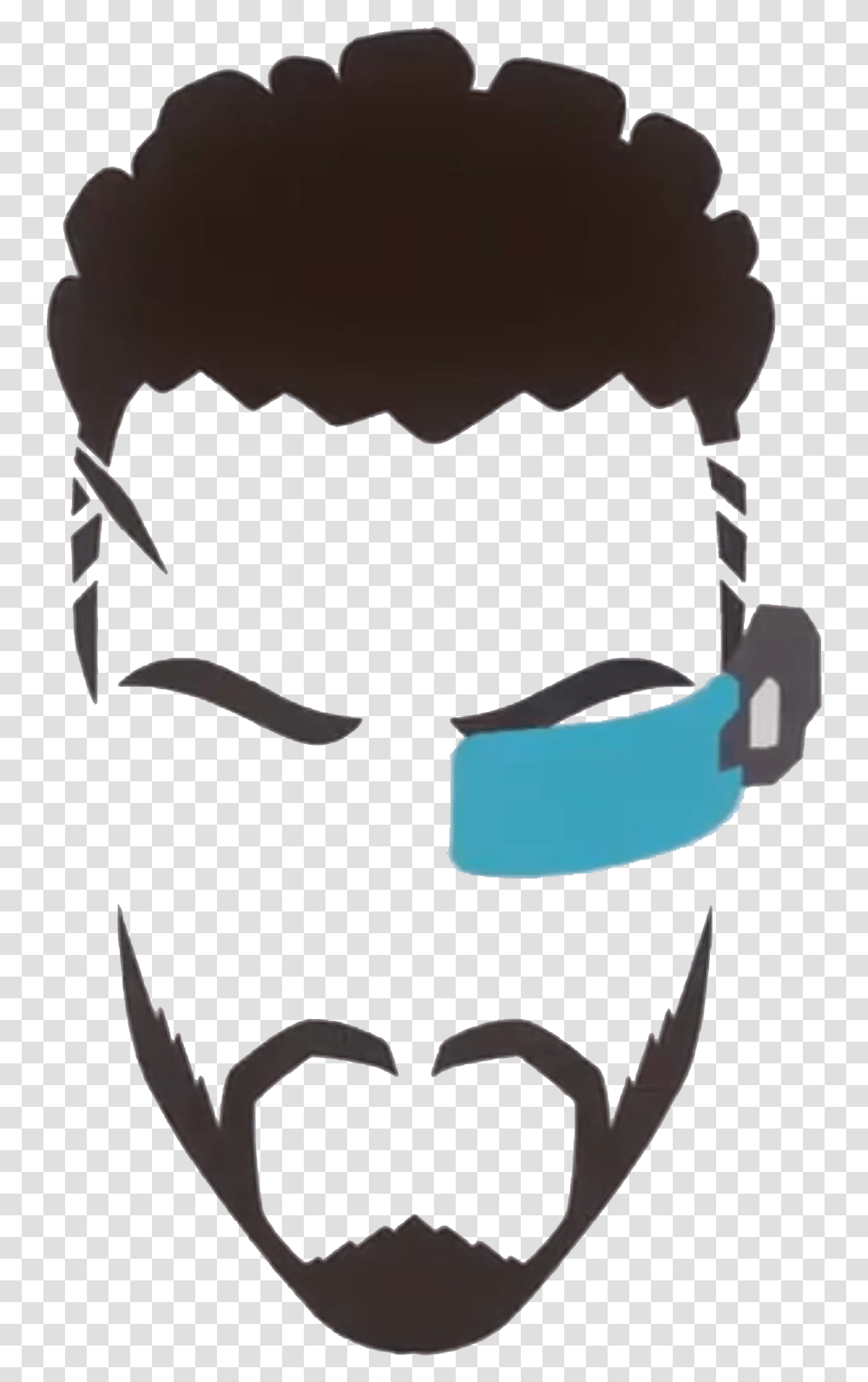 Sticker By Create Love Overwatch Player Icon Baptiste, Mask, Pillow, Cushion Transparent Png