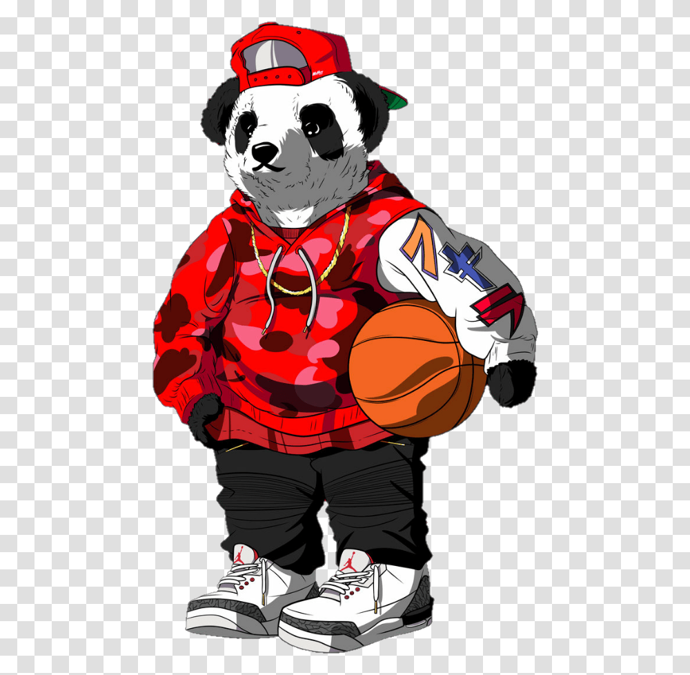 Sticker By Toonch Supreme Panda, Shoe, Person, People Transparent Png