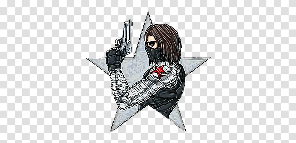 Sticker By •i' • Winter Soldier Animated, Person, Human, Ninja, Knight Transparent Png