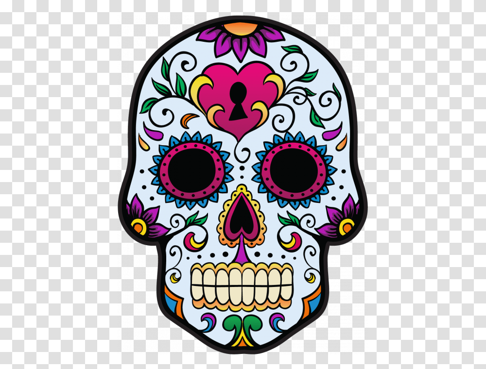 Sticker Calavera, Doodle, Drawing Transparent Png