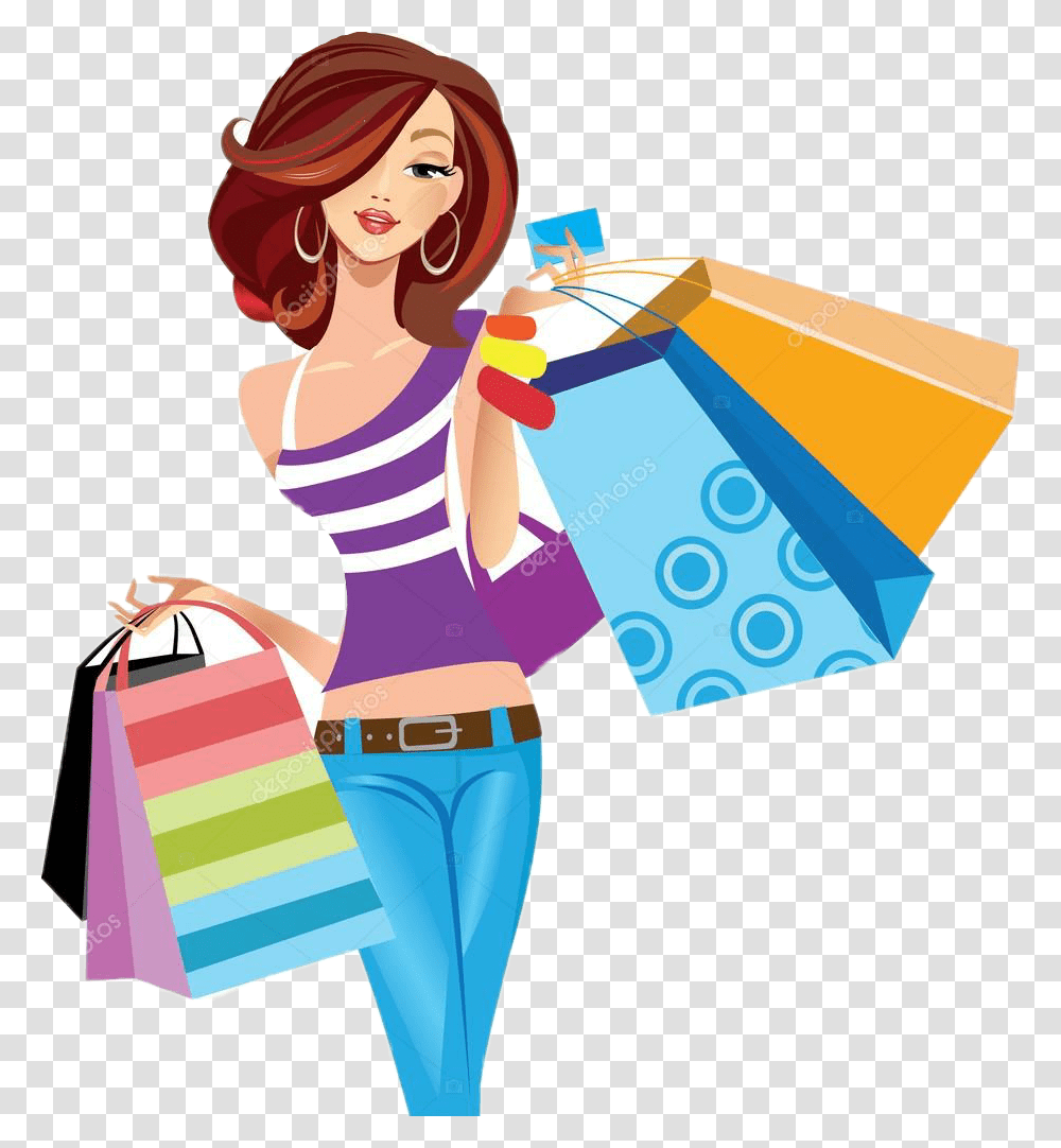 Sticker Challenge On Picsart Shopping Clipart, Person, Human, Photography, Bag Transparent Png
