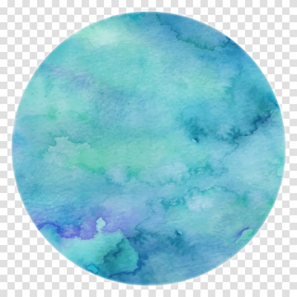 Sticker Circle Paint Blue Pastel Aesthetic Blue Picsart, Moon, Outer Space, Night, Astronomy Transparent Png