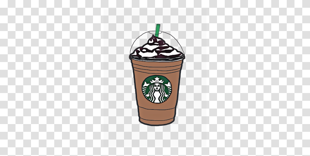 Sticker Cute Tumblr Starbucks Coffee Frappuccino Follow, Cream, Dessert, Food, Creme Transparent Png