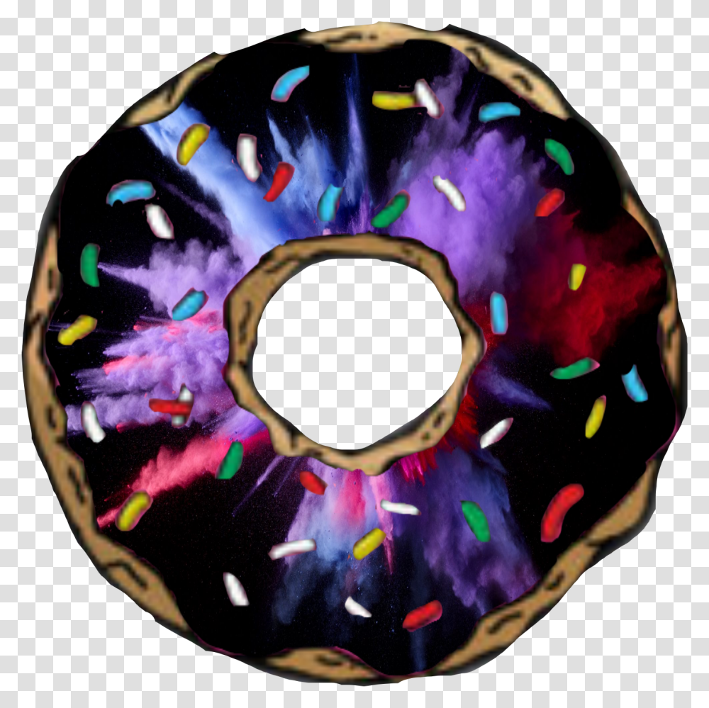 Sticker Dounat Color Explosion Art Remixit I Love Doun, Pastry, Dessert, Food, Donut Transparent Png