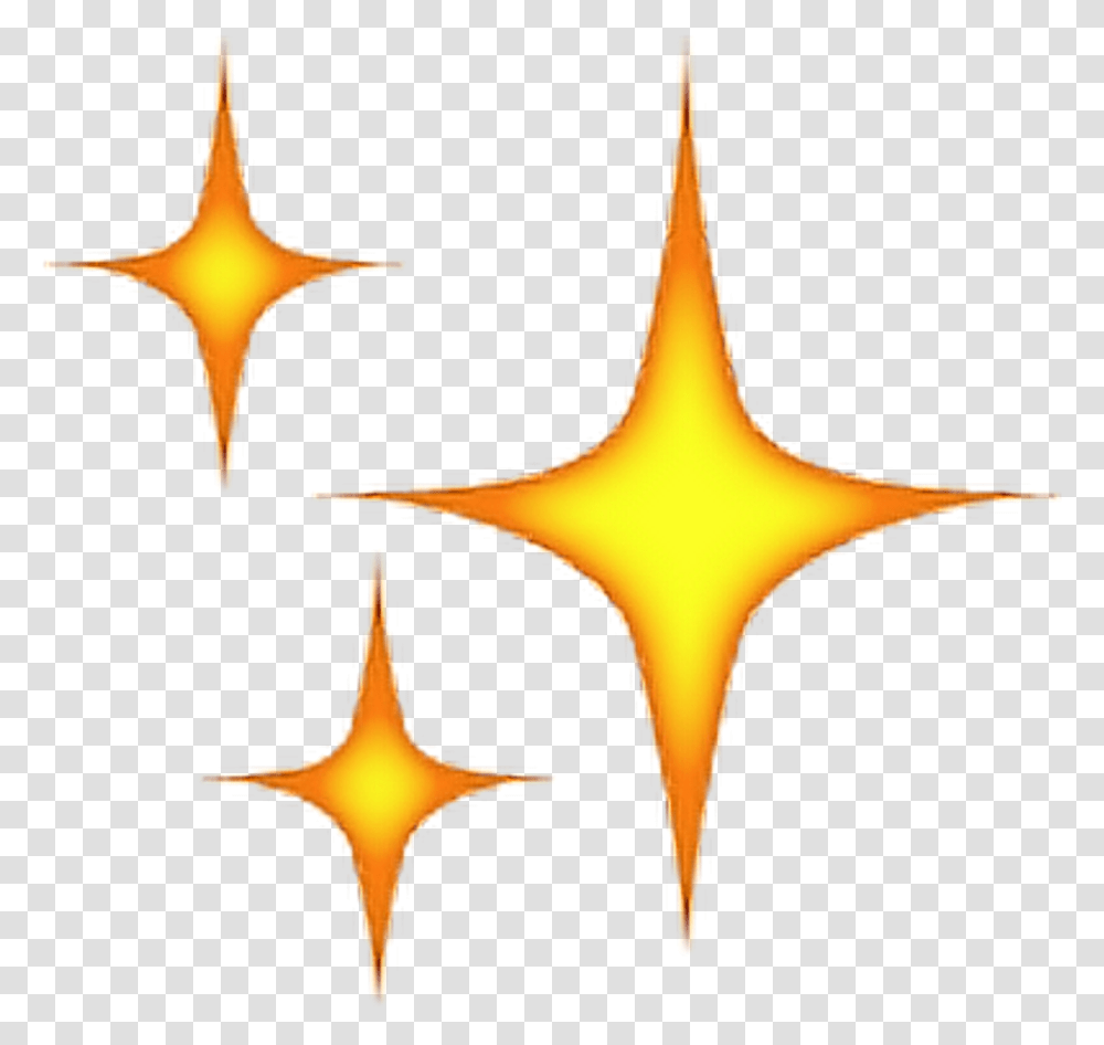Sticker Emoji Stars Clipart Full Size Clipart Emoji De Estrella De Whatsapp, Lamp, Symbol, Star Symbol, Sea Life Transparent Png