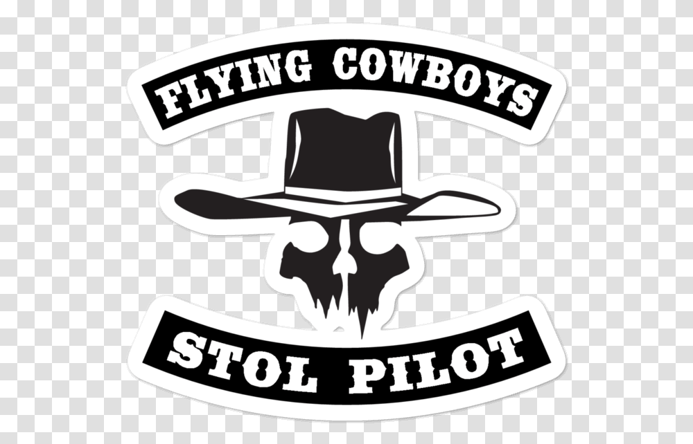 Sticker Flying Cowboys Stol Pilot Western, Symbol, Logo, Trademark, Emblem Transparent Png