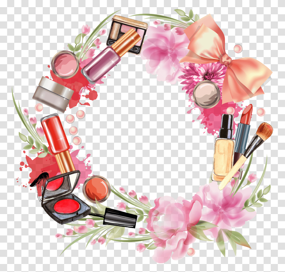 Sticker Frame Border Circle Roundframe Makeup Cosmetics Clipart, Bracelet, Jewelry, Accessories, Accessory Transparent Png