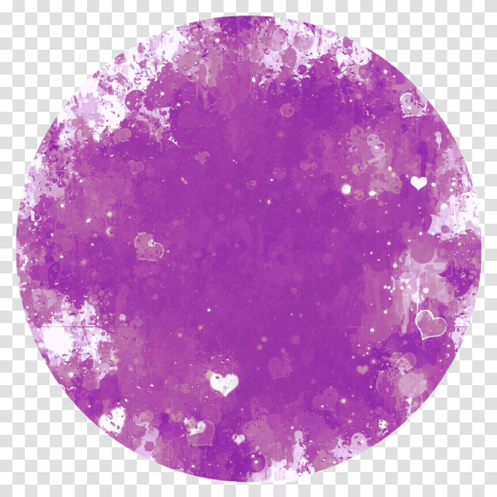 Sticker Freetoedit Purple Heart Background And Circle, Crystal, Rug, Gemstone, Jewelry Transparent Png