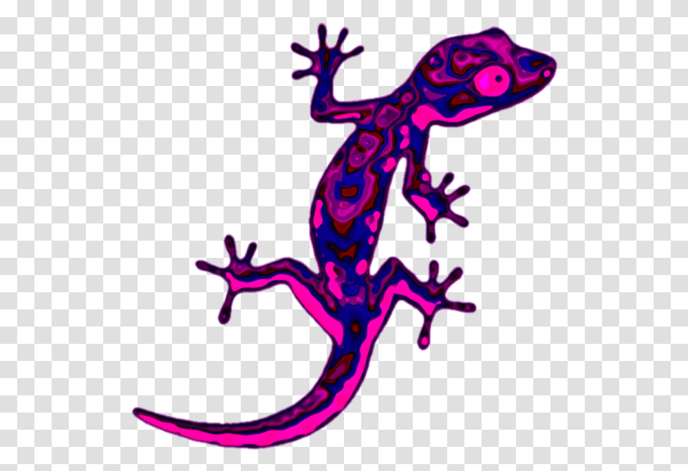Sticker Geco Lizard Reprile Trippy Gecko Clipart, Wildlife, Animal, Amphibian, Antelope Transparent Png