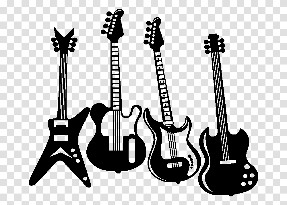 Sticker Guitares Electrique Rock N Roll Ambiance Sticker Rock In Roll, Gray, World Of Warcraft Transparent Png