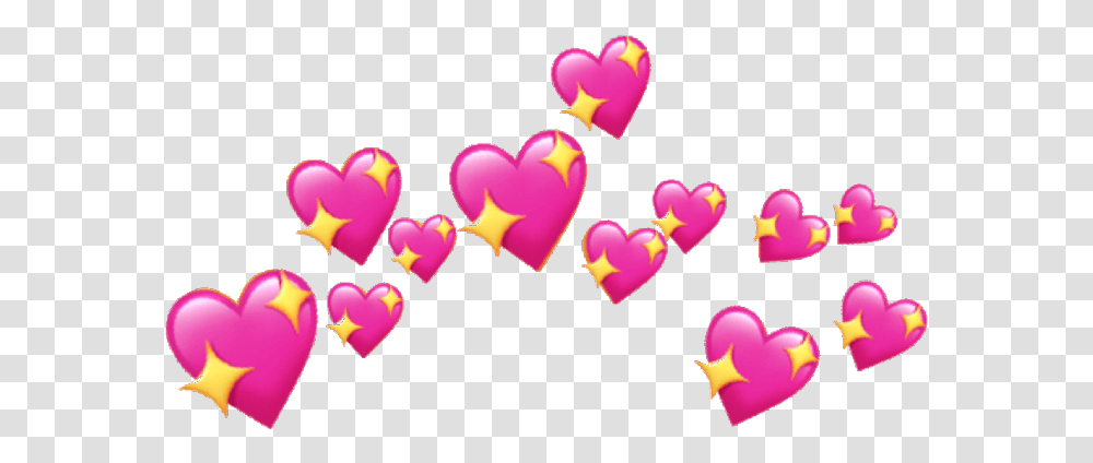 Sticker Heart Apple Emoji Sparkle Sparkleheart Pink Heart Crown Transparent Png