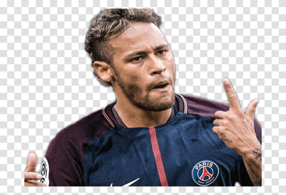 Sticker Jvc Neymar Jr Se Queda Qlf Psg Charo Paris Saint Germain F.c., Person, Human, Finger, Thumbs Up Transparent Png