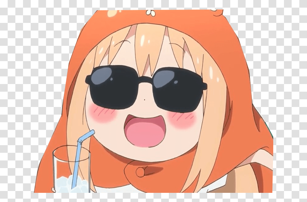 Sticker Kikoojap Anime Umaru Character Messed Up Anime, Sunglasses, Accessories, Accessory, Head Transparent Png