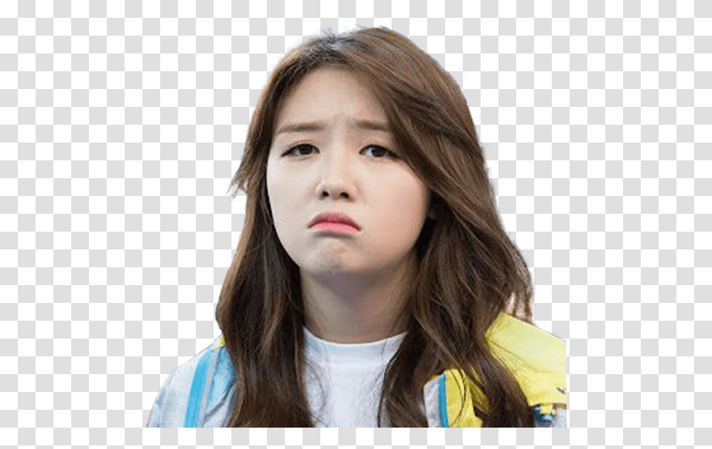 Sticker Kikoojap Kpop Girls Day Minah Boude Triste Girl, Face, Person, Human, Head Transparent Png