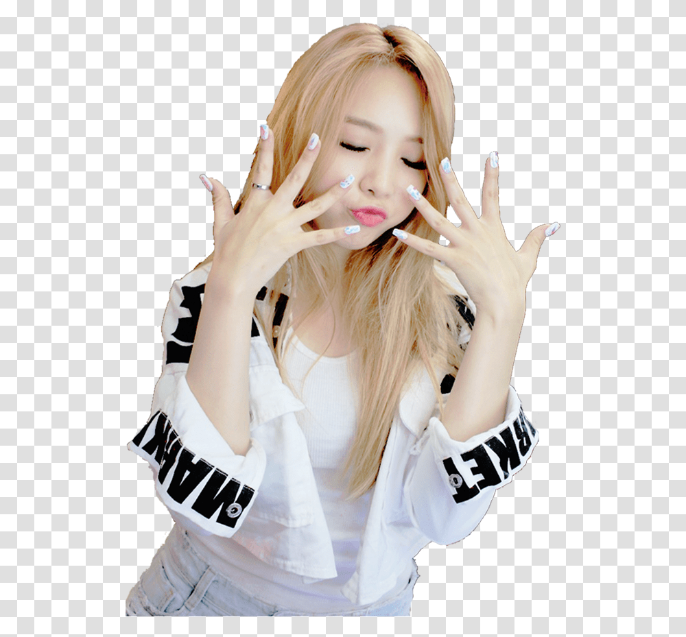 Sticker Kikoojap Kpop Girls Day Minah Duck Face Fabulous Girl, Person, Finger, Female Transparent Png