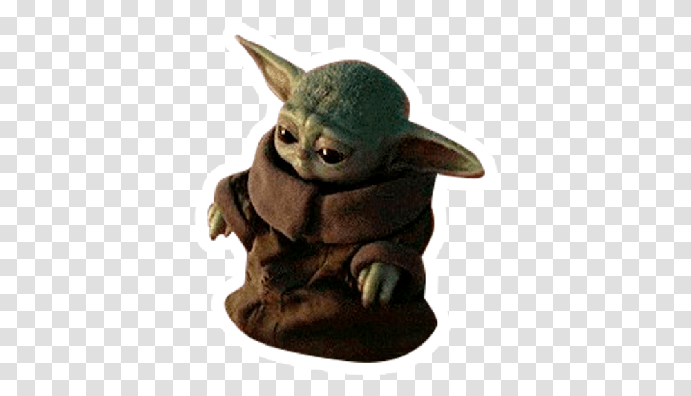 Sticker Maker Baby Yoda Doing Cocaine, Toy, Figurine, Pet, Animal Transparent Png