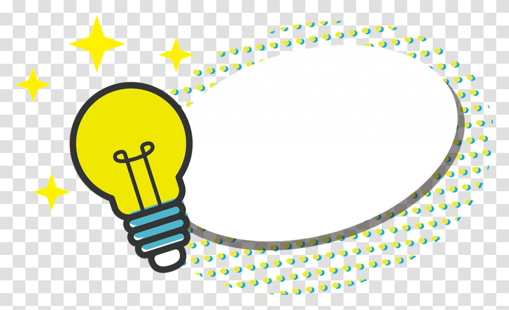 Sticker Message Notes Cartoon Light Bulb Ideas, Lightbulb Transparent Png