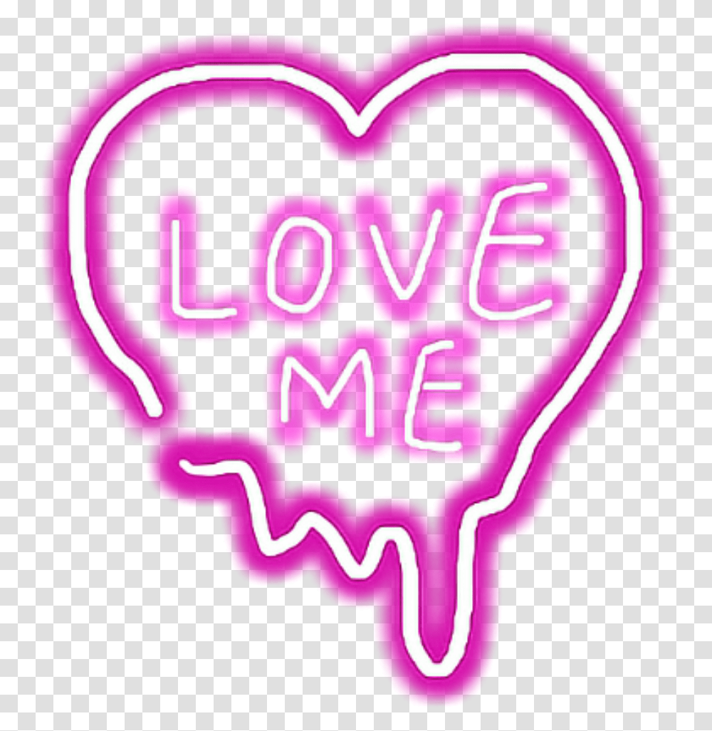 Sticker Neon Love Lights Heart Tumblr Aesthetic Heart Transparent Png
