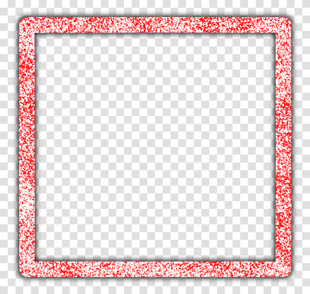 Sticker Neon Square Red Freetoedit Frame Border Picture Frame, Blackboard, Rug, Recycling Symbol Transparent Png