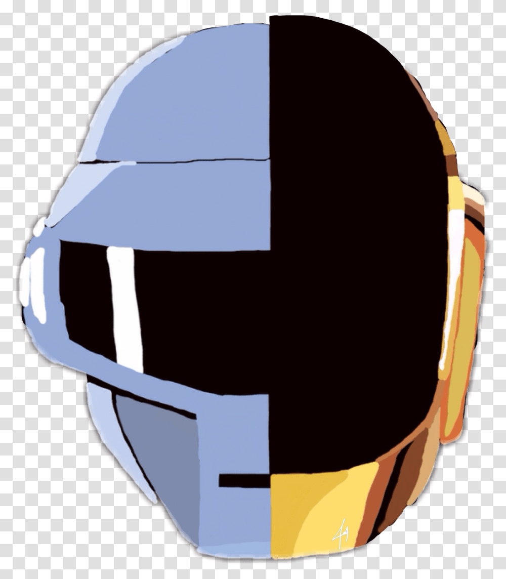 Sticker Of Daft Punk, Apparel, Helmet, Hardhat Transparent Png