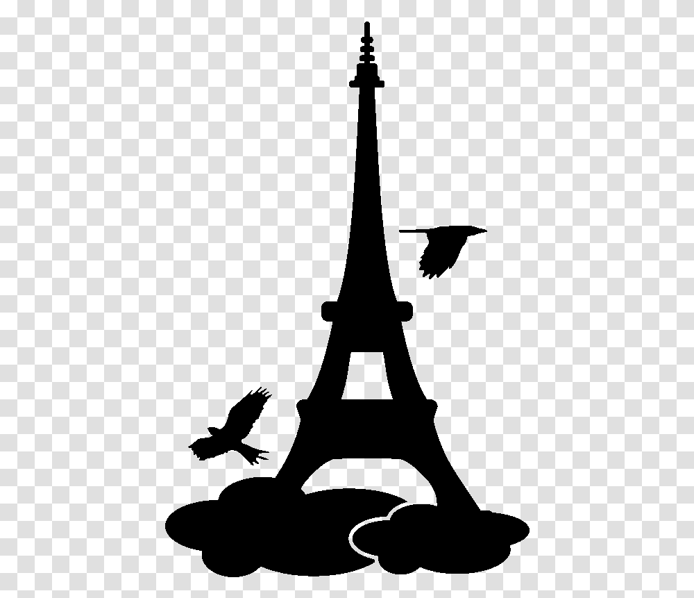 Sticker Oiseaux Sur La Tour Eiffel Ambiance Sticker Love Paris, Gray, World Of Warcraft Transparent Png