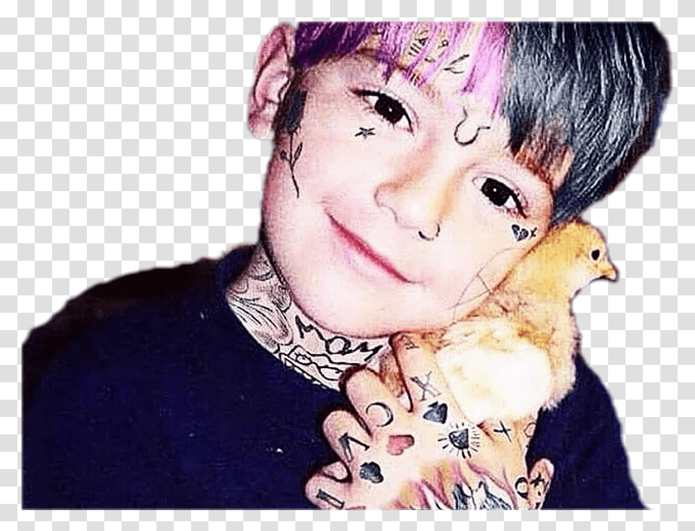 Sticker Other Lil Peep Enfant Tatouages Tatoo Poussin Emo Lil Peep Aesthetic, Skin, Face, Person, Human Transparent Png