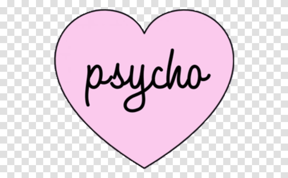 Sticker Pink Heart Psycho Love Tumblr Freetoedit Pink Spacers For Instagram, Plectrum Transparent Png
