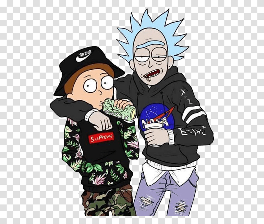 Sticker Rampm Rick And Morty Adidas, Apparel, Person, Human Transparent Png
