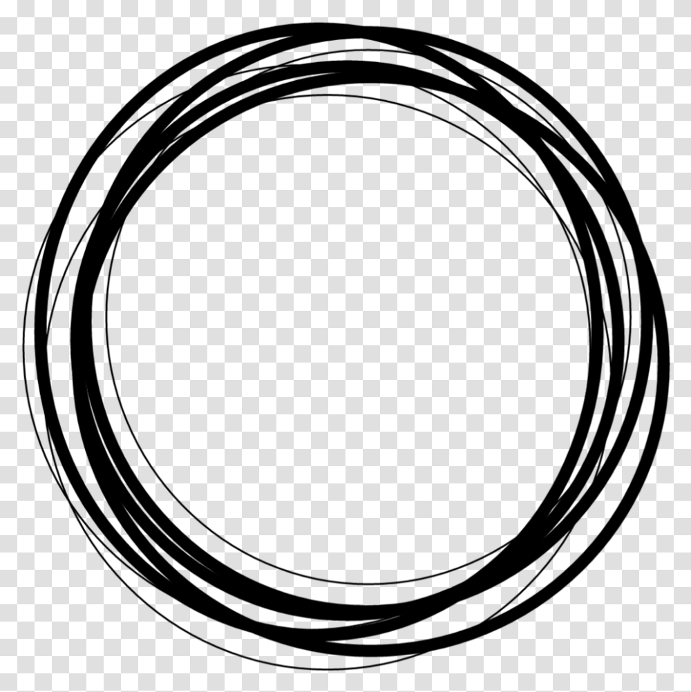 Sticker Roundframe Round Frame Circle Black Blackandwhite Circle, Gray Transparent Png